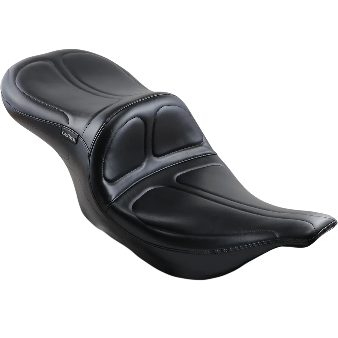 Le Pera Maverick Seat - Without Backrest - Stitched - Black - Flh/Flt (Lh-957) Touring 02-07 1
