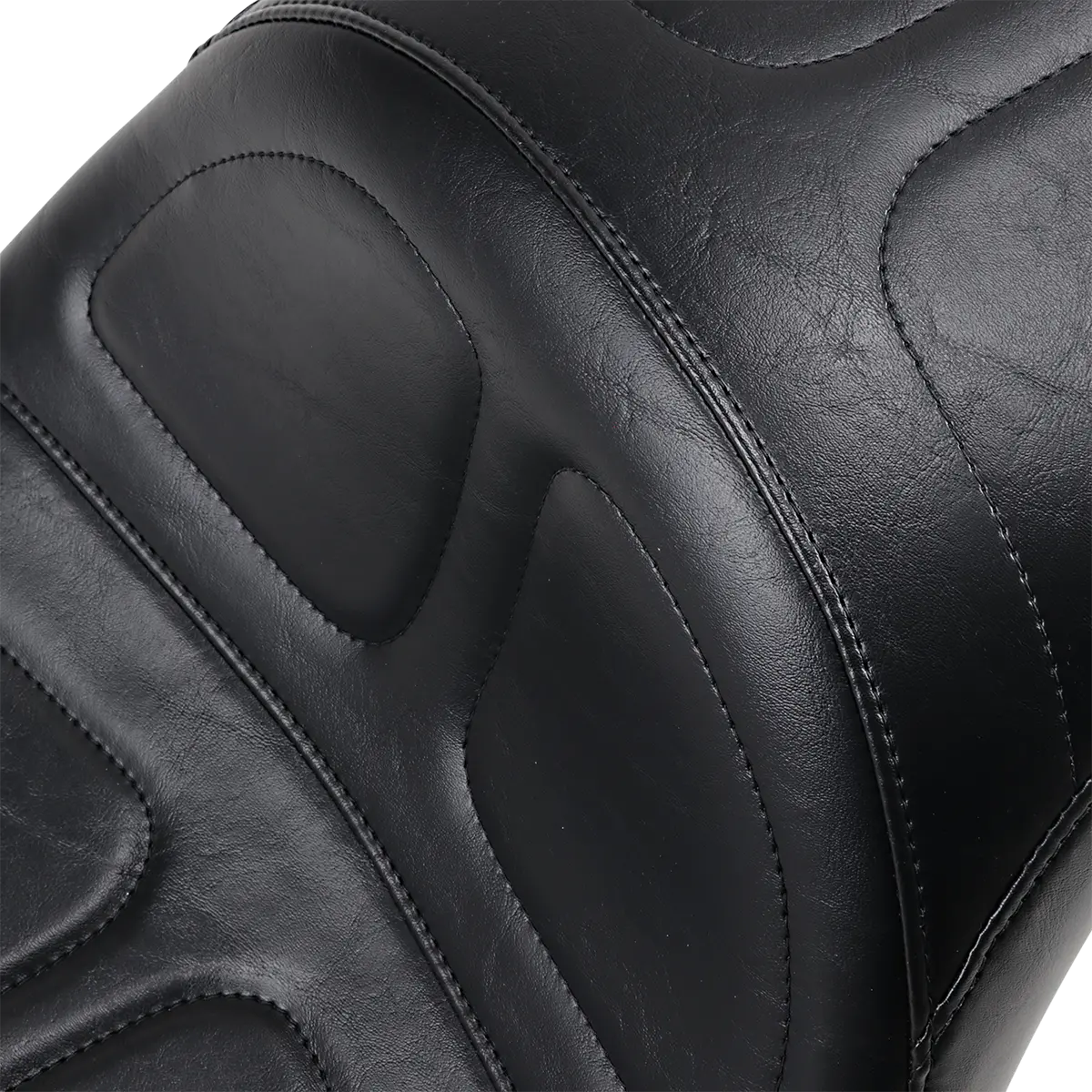 Le Pera Maverick Daddy Long Legs Seat - Black - Stitched (Lyx-910Dl) Softail 18-23 2