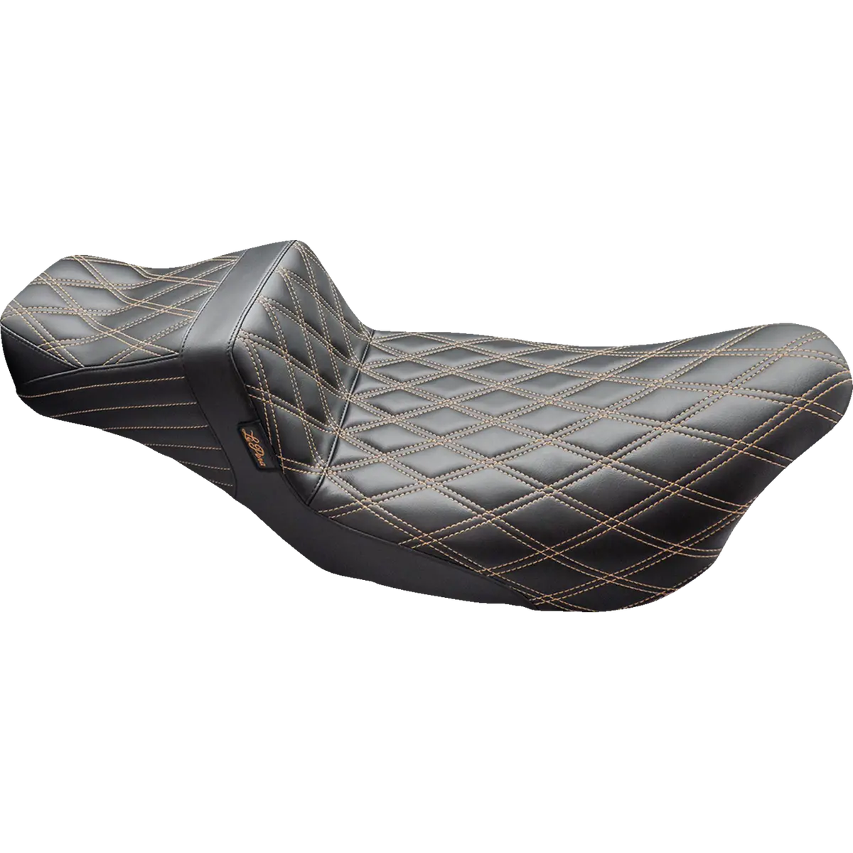 Le Pera Tailwhip Daddy Long Legs Seat - Double Diamond W/ Chestnut Thread - Flh/Flt (Lk-587Dldd-Chet) Touring 08-24, Cvo 14 1