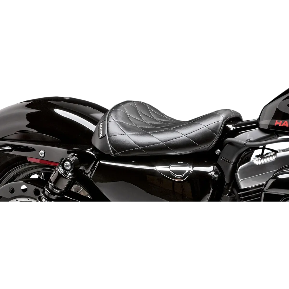 Le Pera Bare Bones Solo Seat - Diamond Stitch - Black (Lk-006Dm) Sportster 04-22 1
