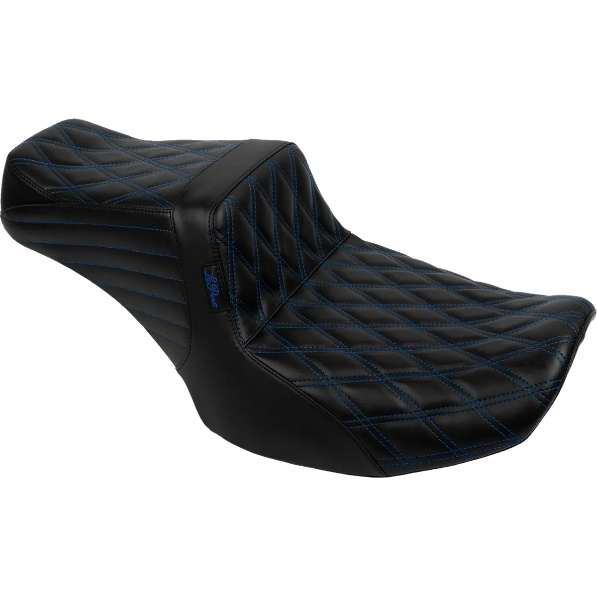 Le Pera Tailwhip Seat - Blue Double Diamond Stitch - Flh/Flt (Lv-587Dd-Be01) Touring 23-25 1