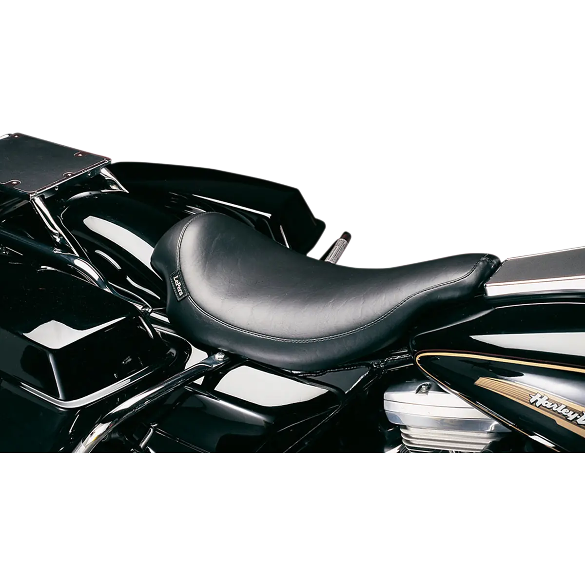 Le Pera Silhouette Solo Seat - Smooth - Black (Lh-857Rk) Touring 02-07 1