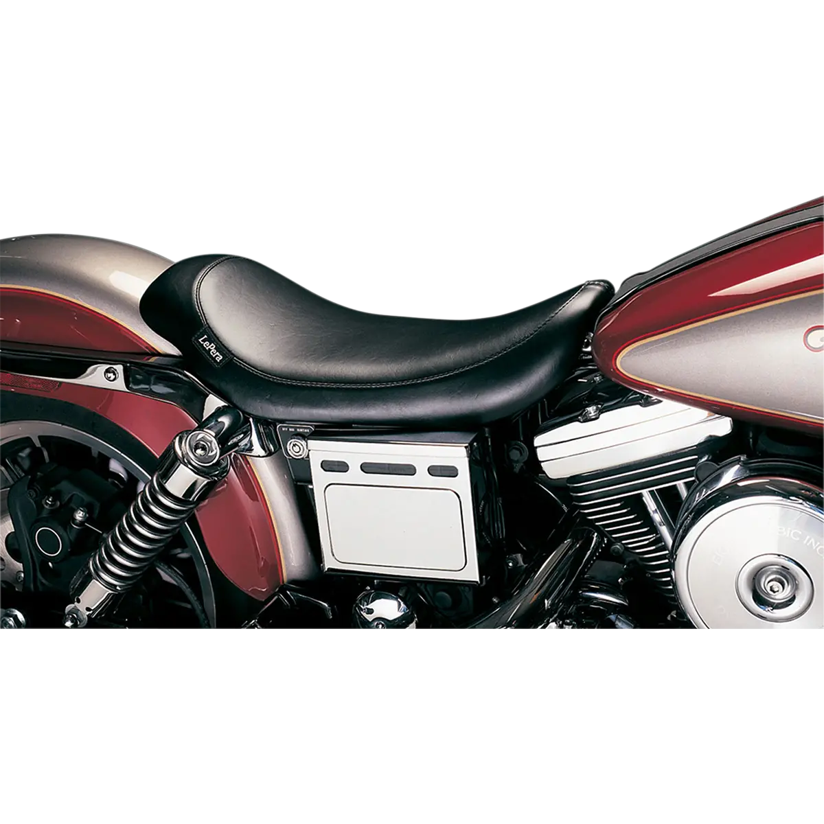Le Pera Silhouette Solo Seat - Smooth - Black (Ln-853) Dyna 96-03 1