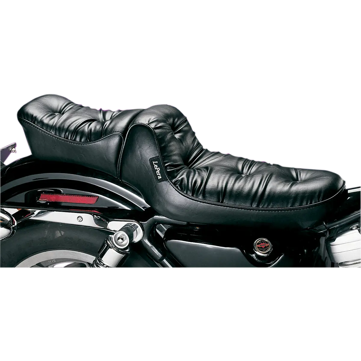 Le Pera Plush Pillow 2-Up Seat (L-098) Sportster 82-03 1