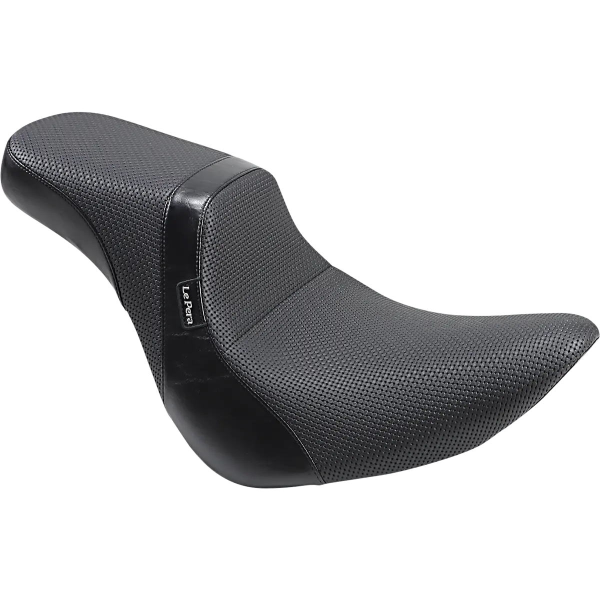 Le Pera Daytona 2-Up Seat - Without Backrest - Basketweave - Black (Lyo-543Bw) Softail 18-23 1