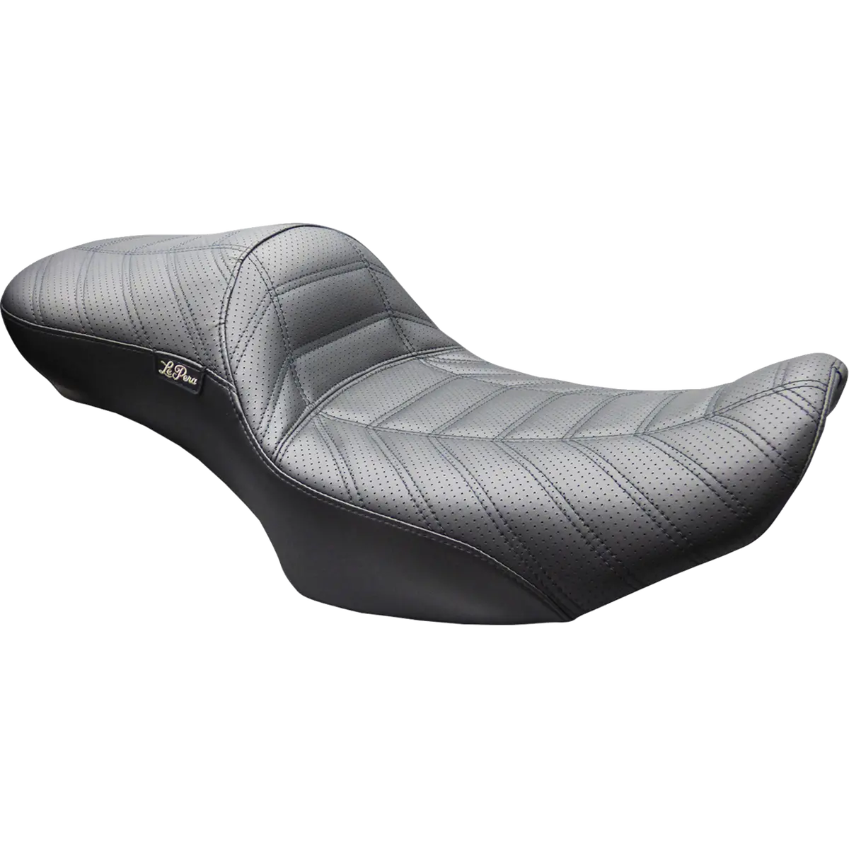 Le Pera Maverick Daddy Long Legs Seat - Without Backrest - Black Indy Stitch - Flh/Flt (Lv-957Dl Indy) Touring 23-26 1