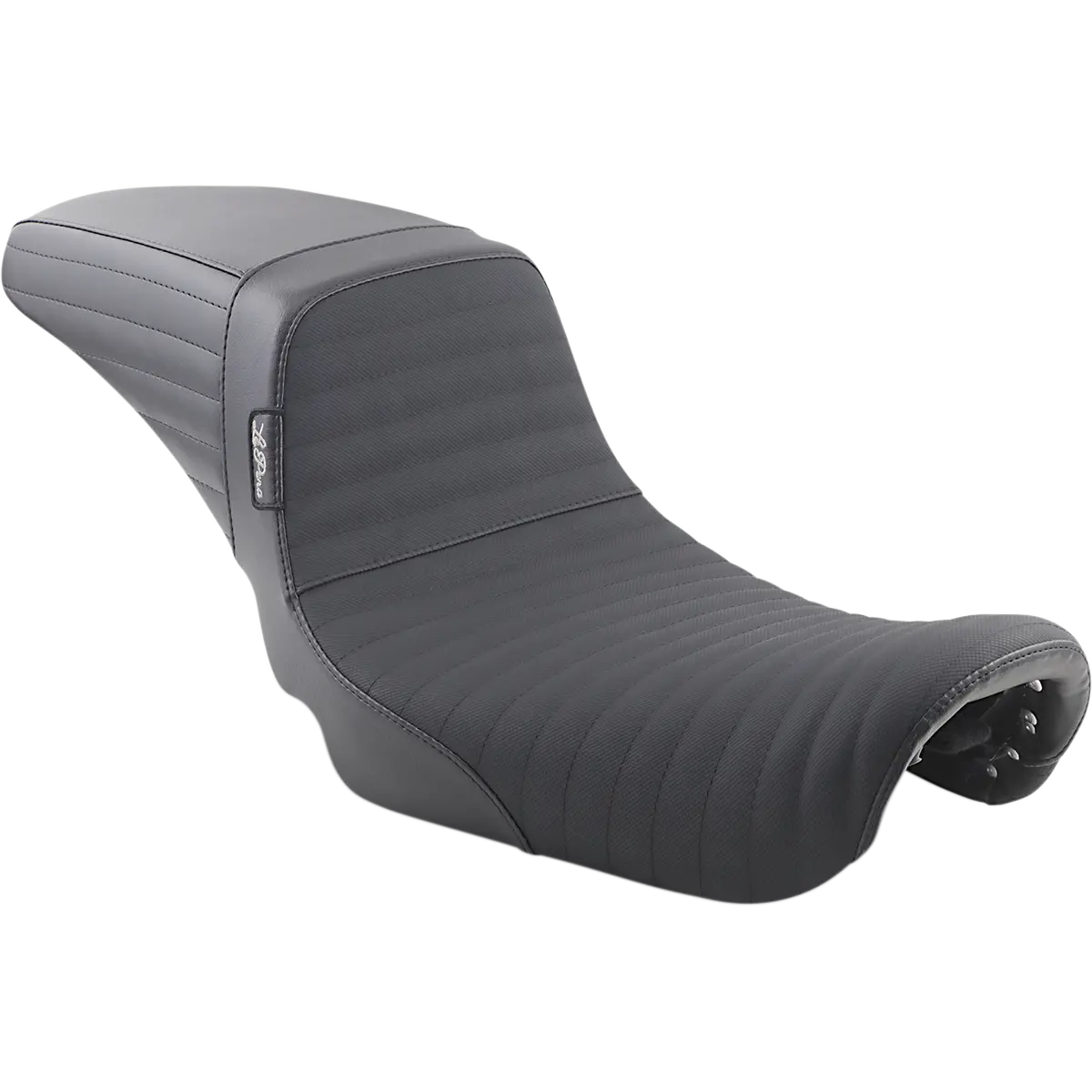 Le Pera Kickflip Daddy Long Legs Seat - Pleated W/ Gripp Tape - Black (Lk-591Dlptgp) Dyna 06-17 1