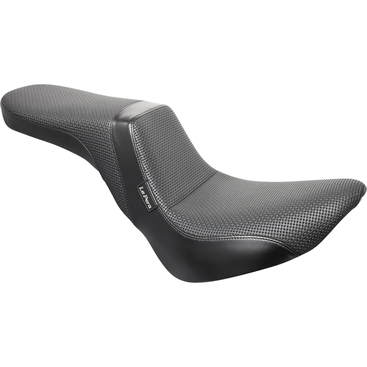 Le Pera Daytona 2-Up Seat - Without Backrest - Basketweave - Black (Lyr-543Bw) Softail 18-23 1
