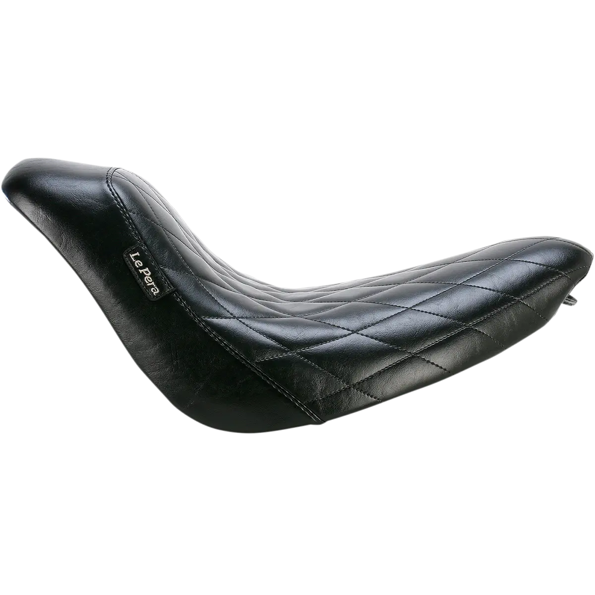 Le Pera Bare Bones Solo Seat - Diamond Stitch - Black (Lk-007Dm) Softail 06-17 1