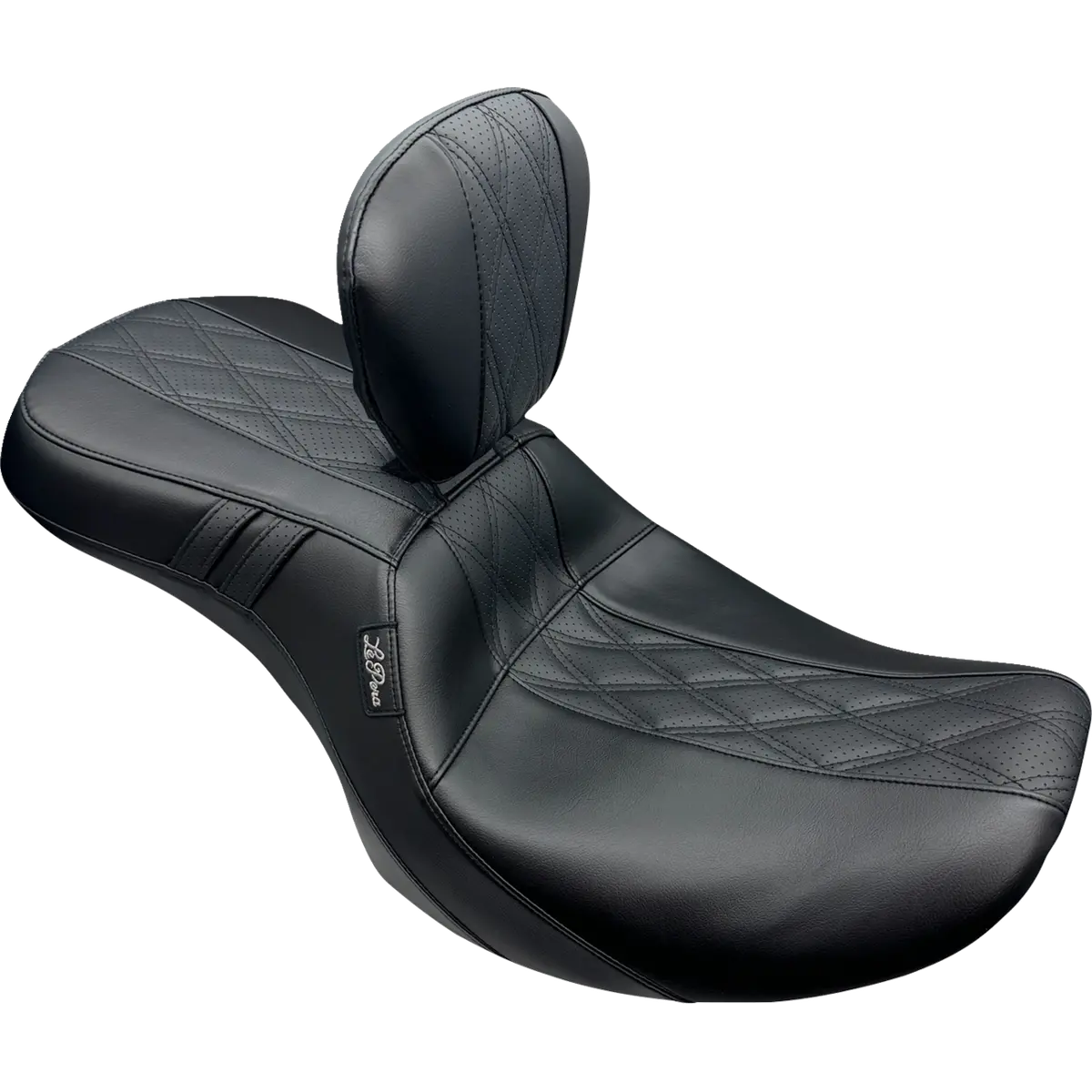 Le Pera Outcast Seat - With Backrest - Gt2 Inlay - Flh/Flt (Lv-997Brgt2) Touring 23-25 1