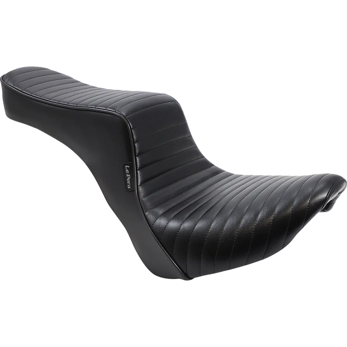 Le Pera Cherokee Seat - Pleated - Black - Fx/Fl (Ly-020Pt) Softail 18-24 1
