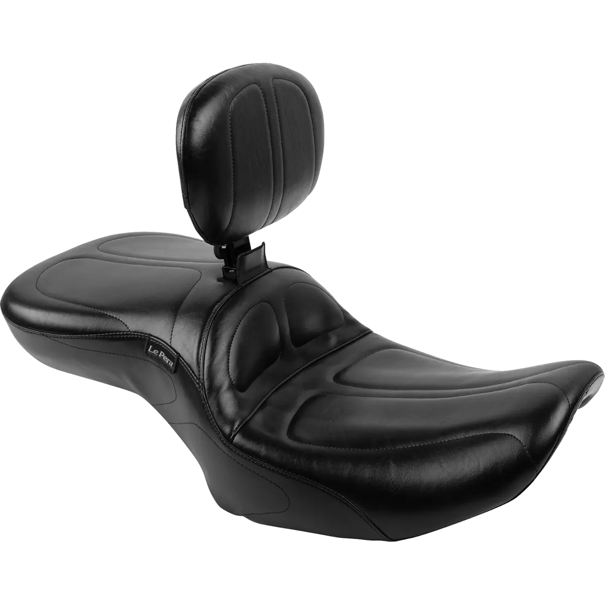 Le Pera Maverick Seat - With Backrest - Black - Flh/Flt (Lv-957Br) Touring 23-25 1