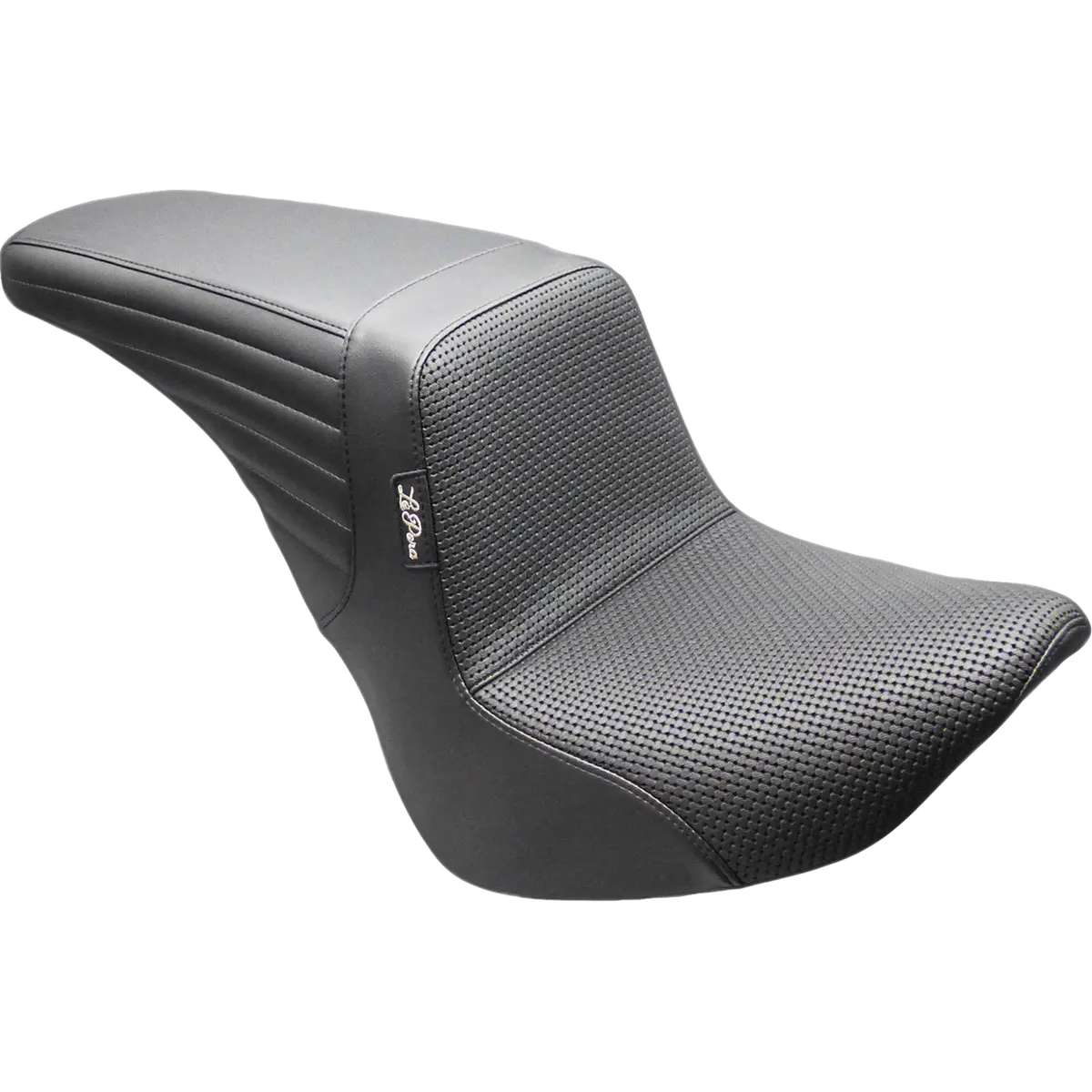 Le Pera Kickflip Up Front Seat - Basketweave - Black - Fl/Fx (Lyu-590Bw) Softail 18-25 1