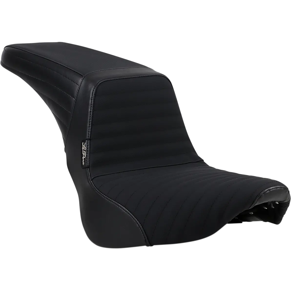 Le Pera Kickflip Seat - Pleated W/ Gripp Tape - Black (Lyr-590Ptgp) Softail 18-23 1
