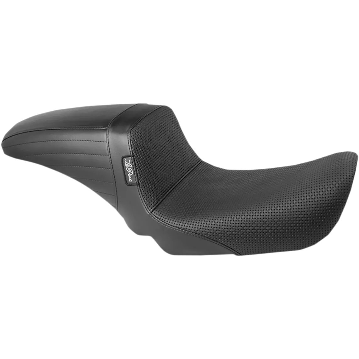 Le Pera Kickflip Daddy Long Legs Seat - Basketweave - Black (Lk-591Dlbw) Dyna 06-17 1