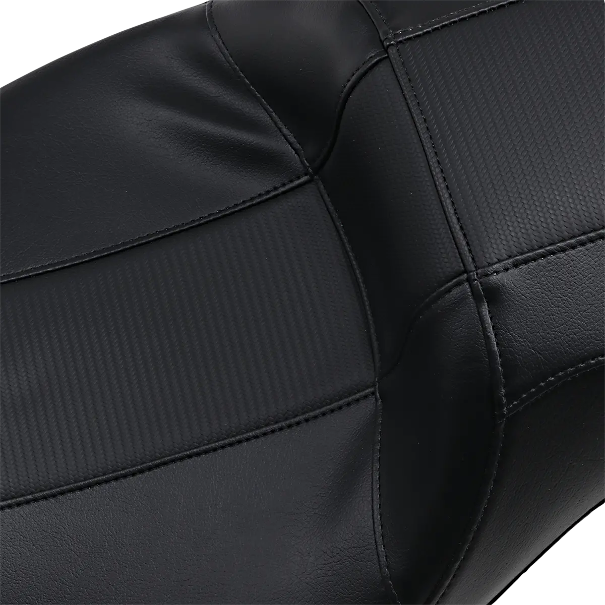 Le Pera Outcast Daddy Long Legs Seat - 2-Up - W/O Backrest - Carbon Fiber Inlay - Black (Lk-997Dlgt3) Touring 08-23, Cvo 14 2