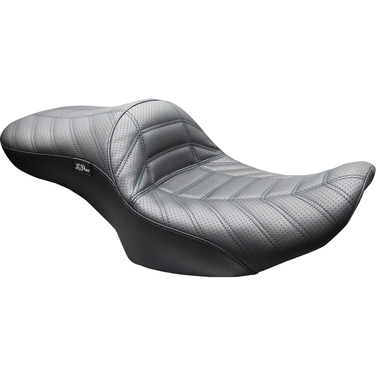 Le Pera Maverick Seat - Without Backrest - Indy Stitch - Black - Flh/Flt (Lv-957 Indy) Touring 23-26 1
