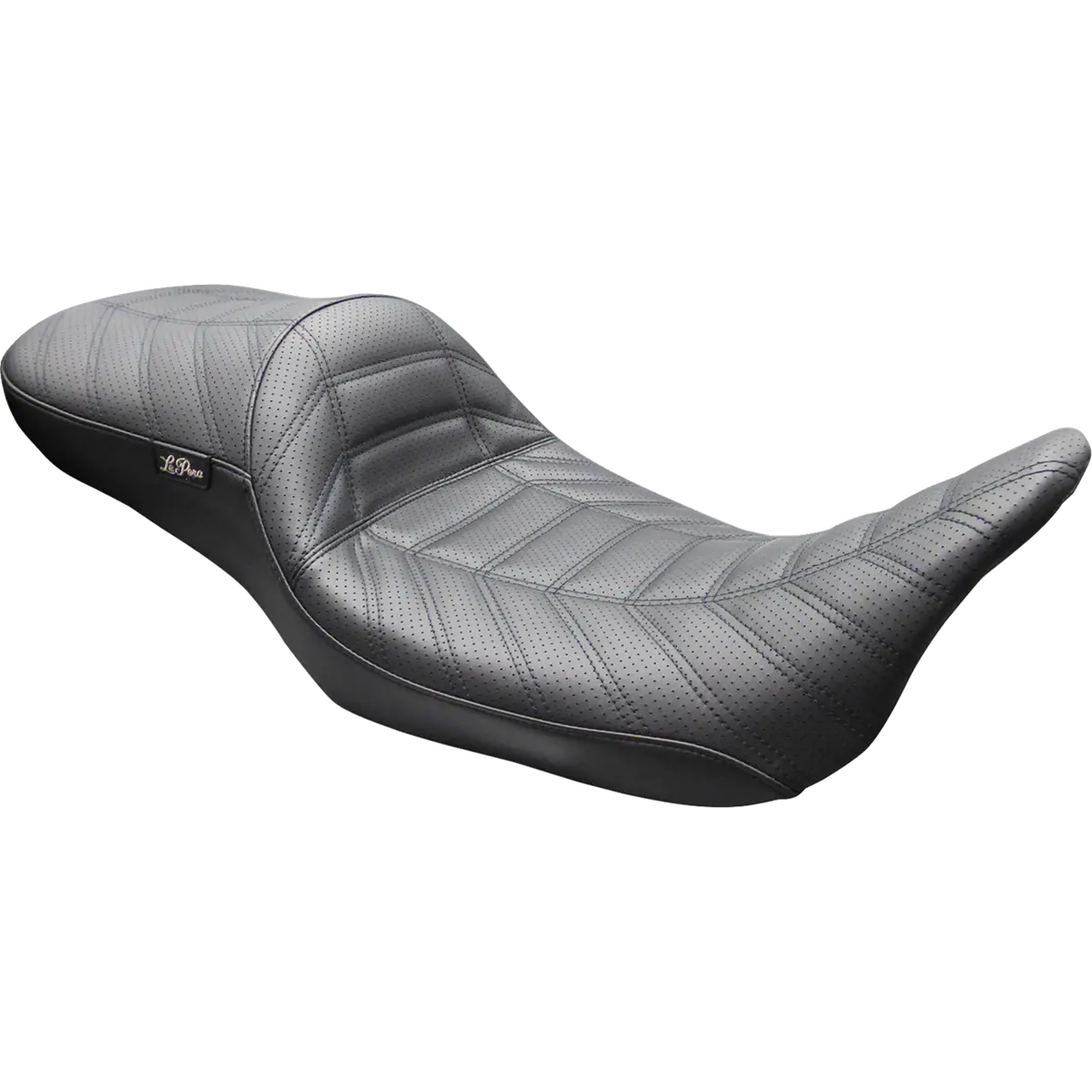Le Pera Maverick Daddy Long Legs Seat - Without Backrest - Black Indy Stitch - Flh/Flt (Lk-957Dl Indy) Touring 08-26, Cvo 14 1