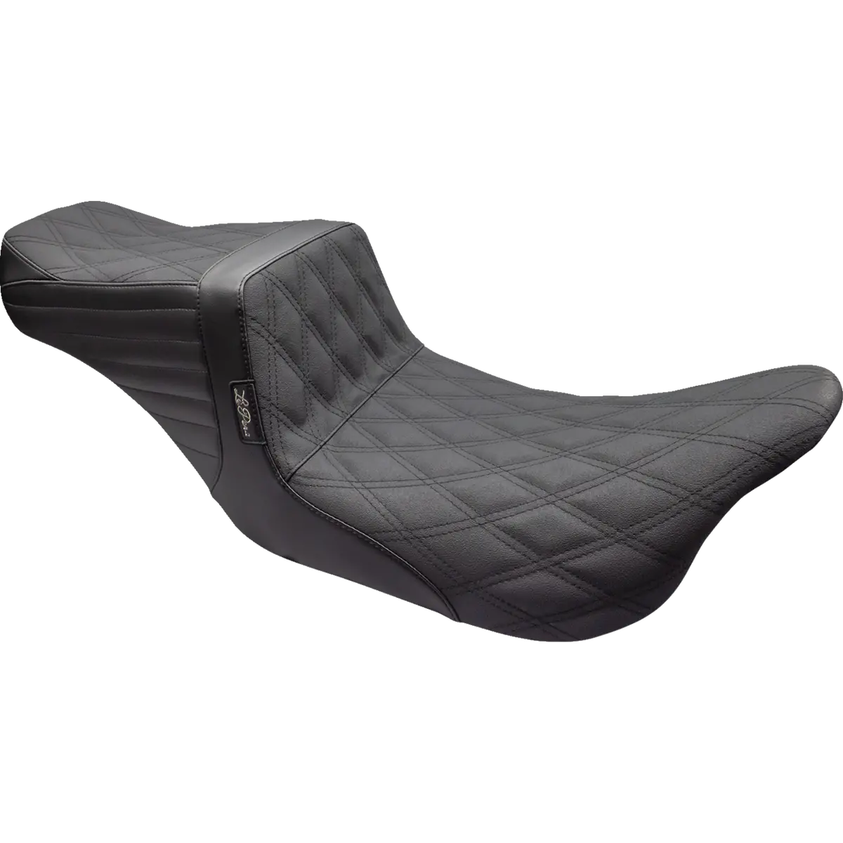 Le Pera Tailwhip Seat - Double Diamond W/ Grip Tape - Black (Lk-587Ddgp) Touring 08-23, Cvo 14 1