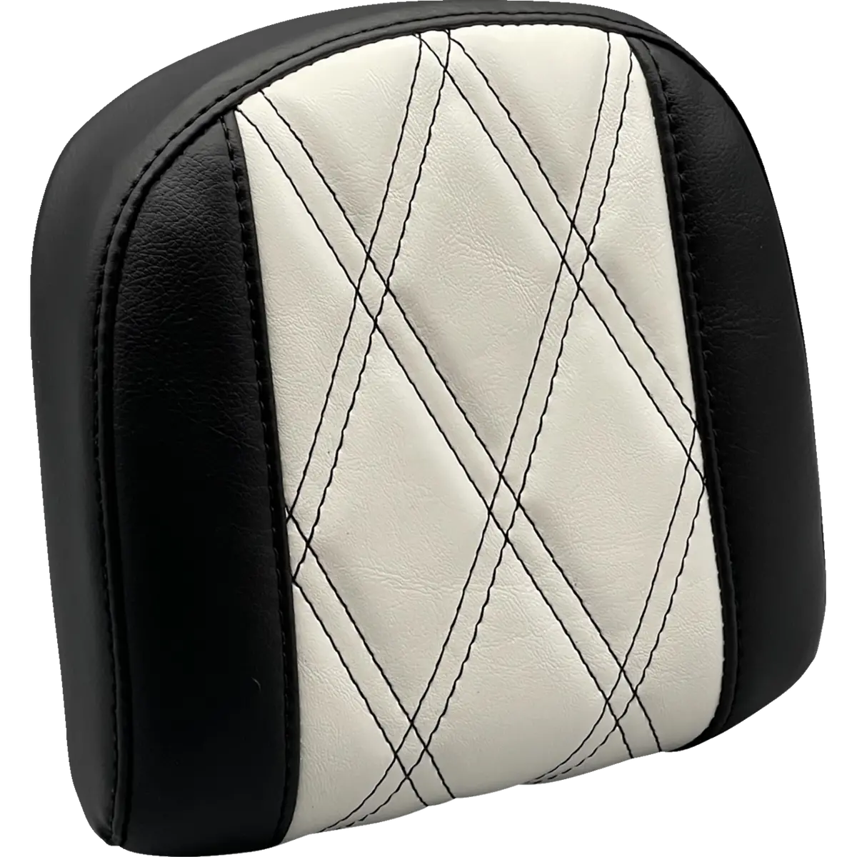 Le Pera Sissy Bar Pad - Small - Gt1/Hr1 Inlay - Black/White (L-Sbp03gt/Hr1) Touring, Cvo, Softail 1