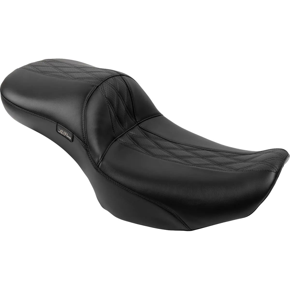 Le Pera Maverick Daddy Long Legs Seat - Without Backrest - Diamond Stitch - Hr2 Inlay - Flh/Flt (Lv-957Dlhr2) Touring 23-25 1