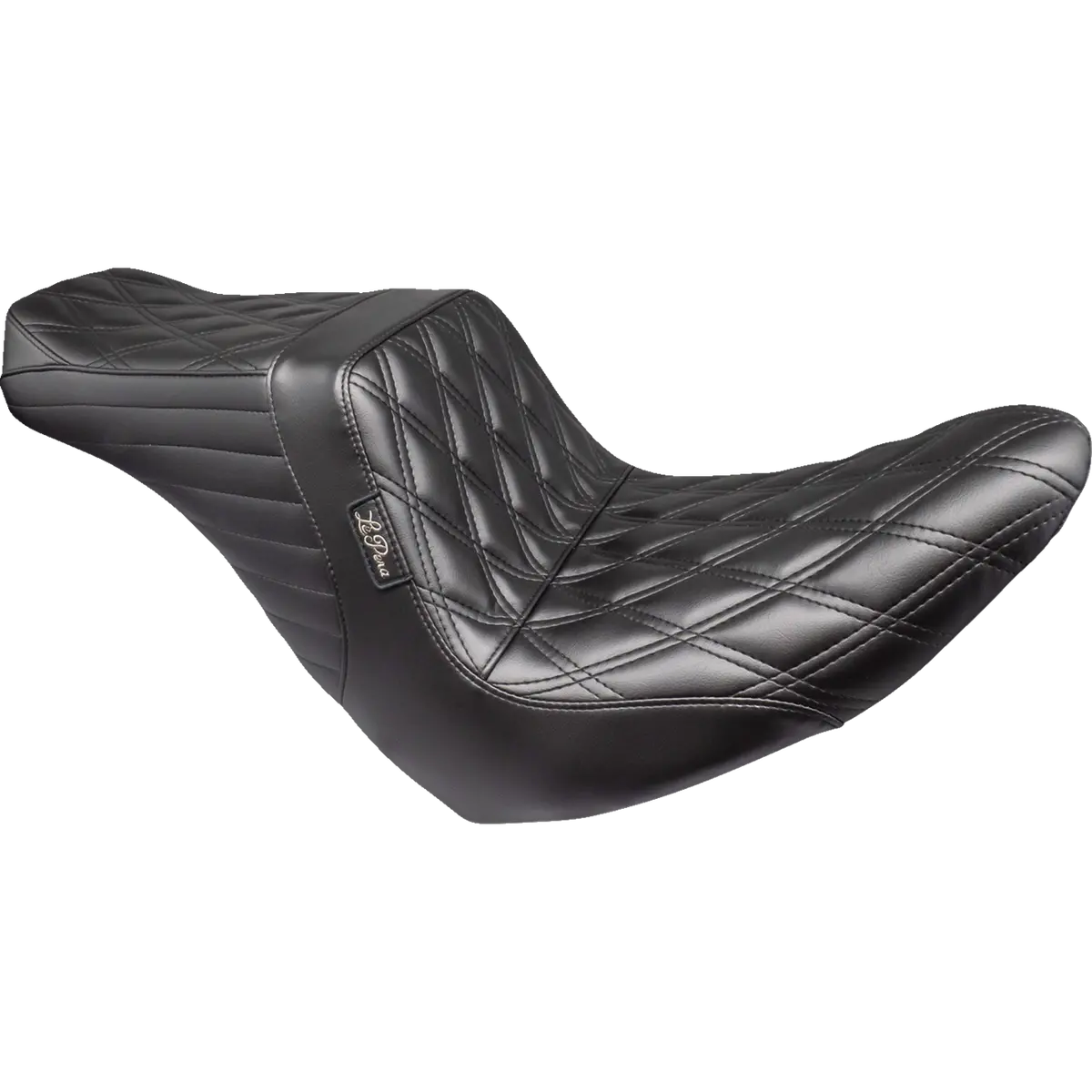 Le Pera Tailwhip Up Seat - Double Diamond - Black - Flsb/Fxlr (Lyru-580Dd) Softail 18-24 1