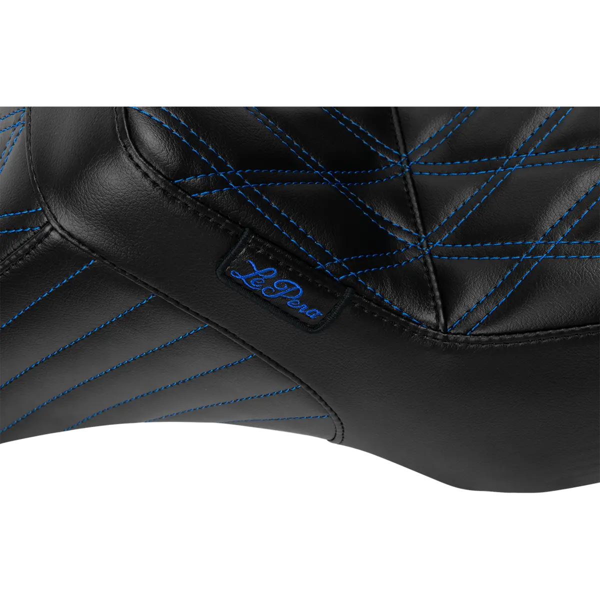 Le Pera Tailwhip Seat - Blue Double Diamond Stitch - Flh/Flt (Lv-587Dd-Be01) Touring 23-25 2