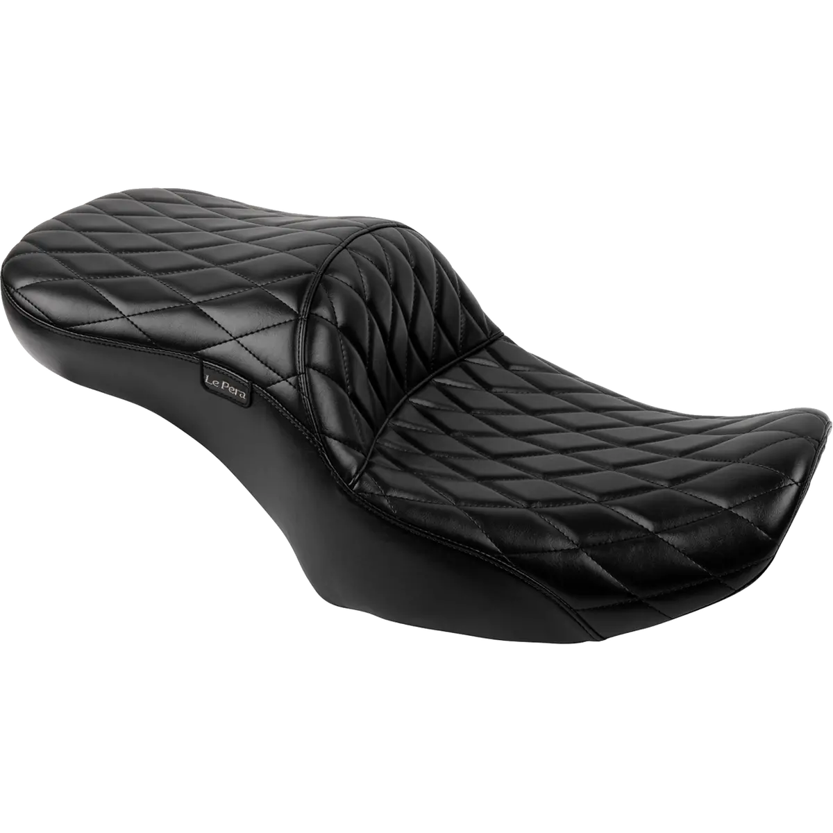 Le Pera Maverick Seat - Without Backrest - Diamond Stitch - Black - Flh/Flt (Lv-957Dm) Touring 23-25 1