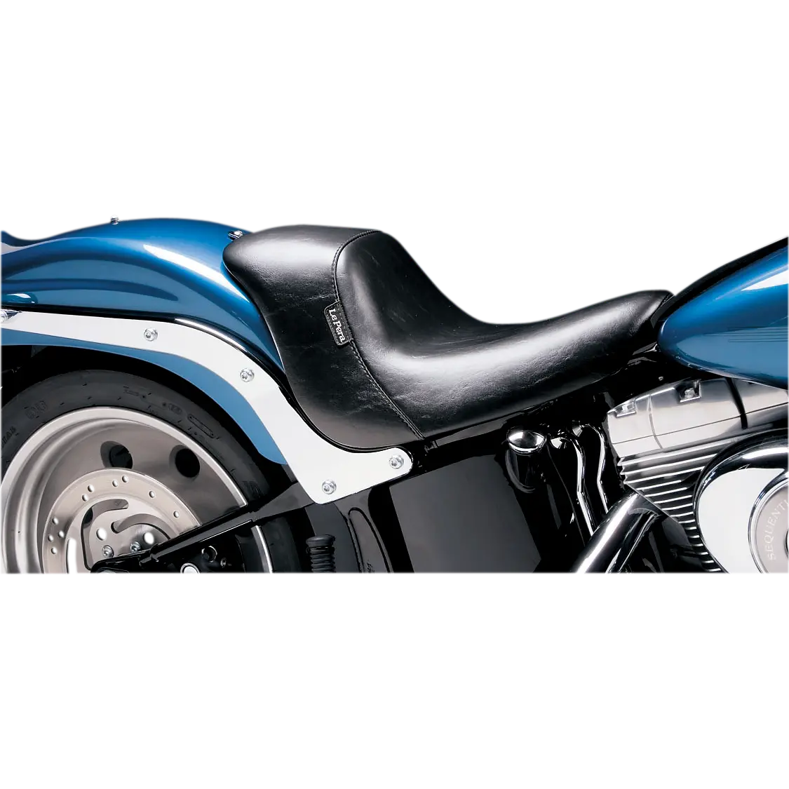 Le Pera Bare Bones Up-Front Solo Seat - Black - Fl/Fx (Lku-007) Softail 06-17 1