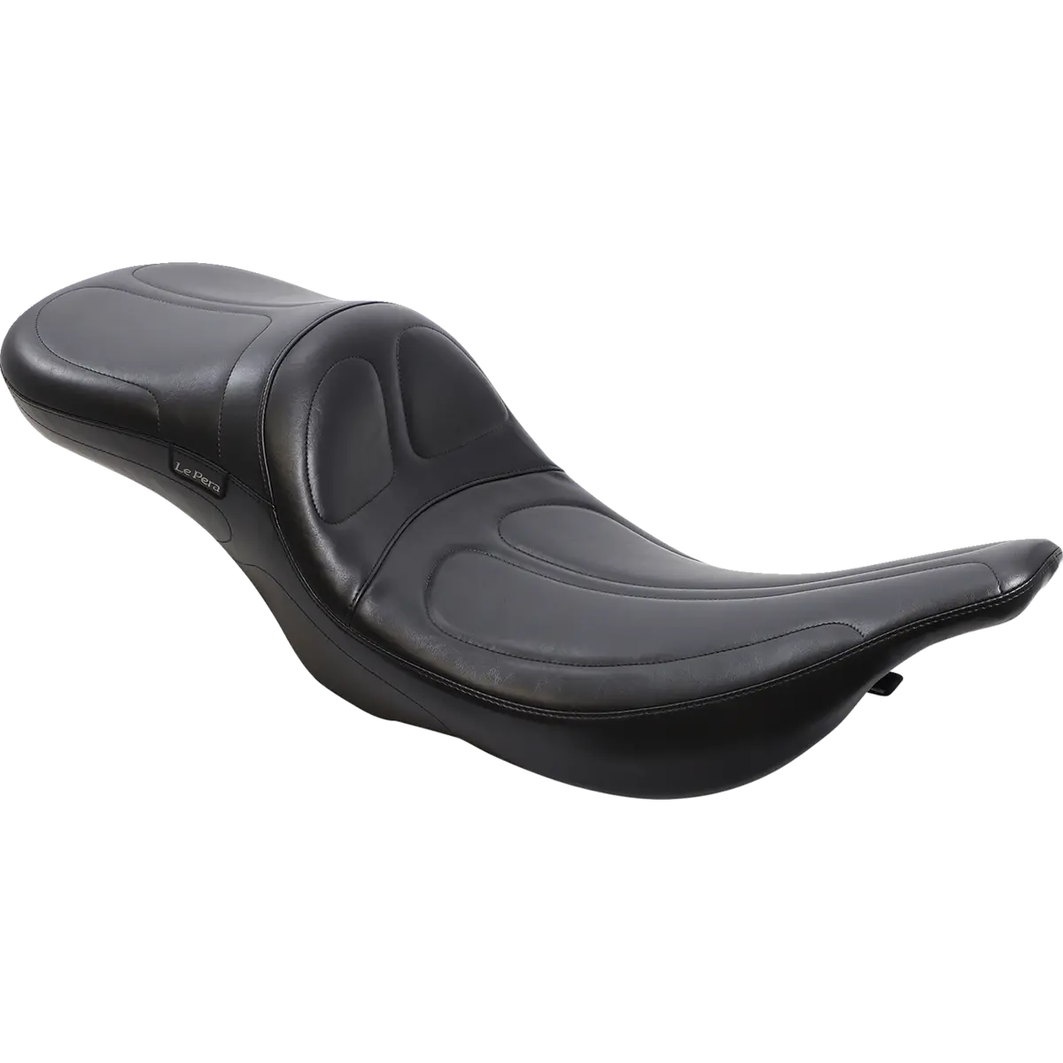 Le Pera Maverick Daddy Long Legs Seat - Black - Stitched - Flt/Flht (Ln-957Dl) Touring 97-01 1