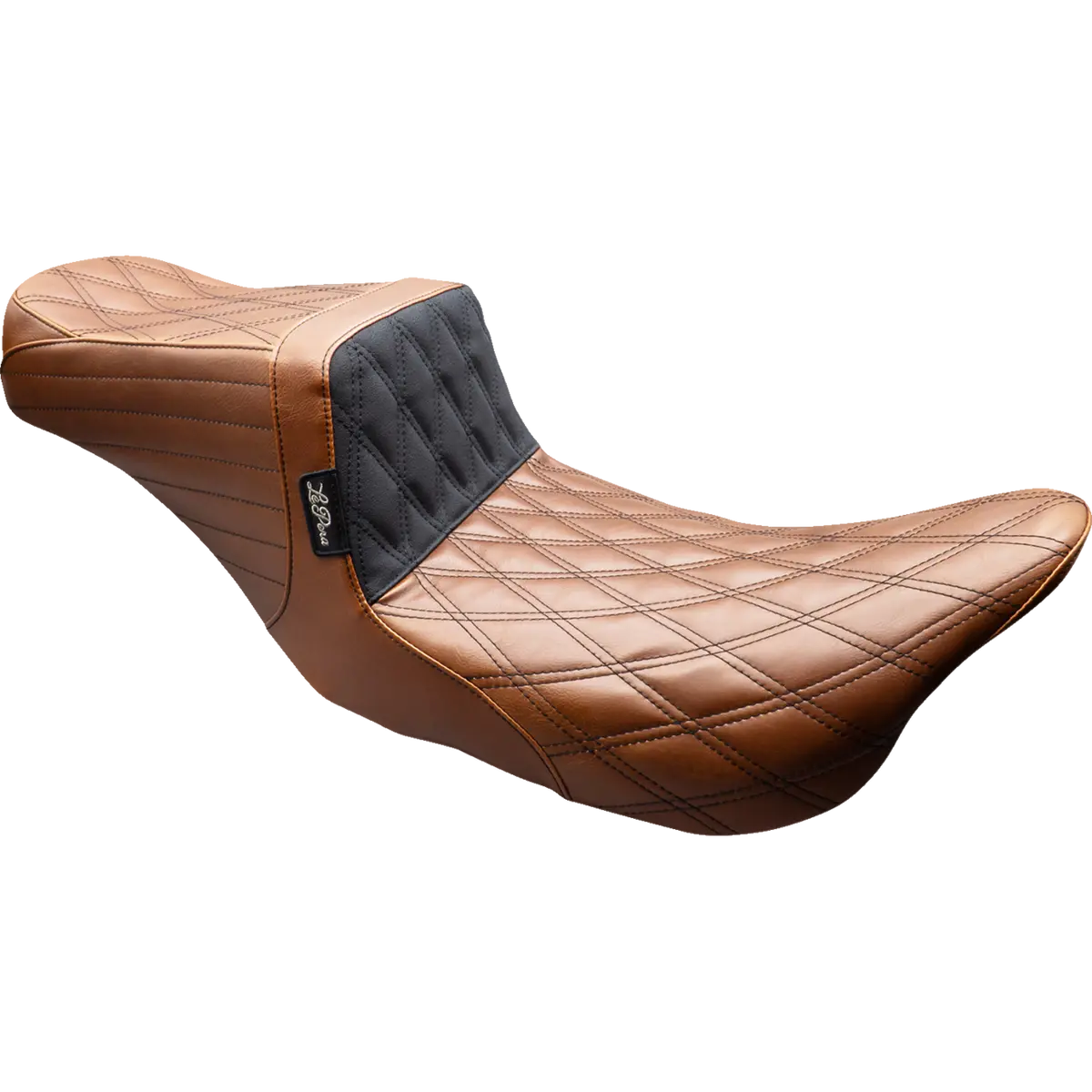 Le Pera Tailwhip Seat - Brown - Double Diamond - Black Stitch - Flt/Flh (Lk-587Tdv01) Touring 08-23 1