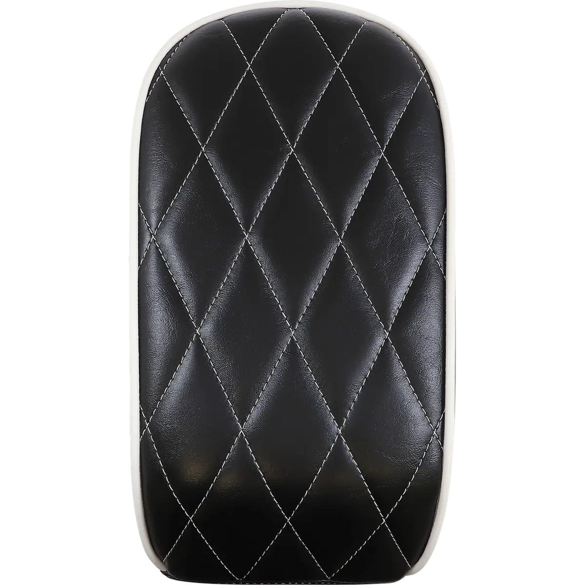 Le Pera Bare Bones Pillion Pad - White Diamond - Black - Fl/Fx (Ly-007Pdmwtp) Softail 18-24 1