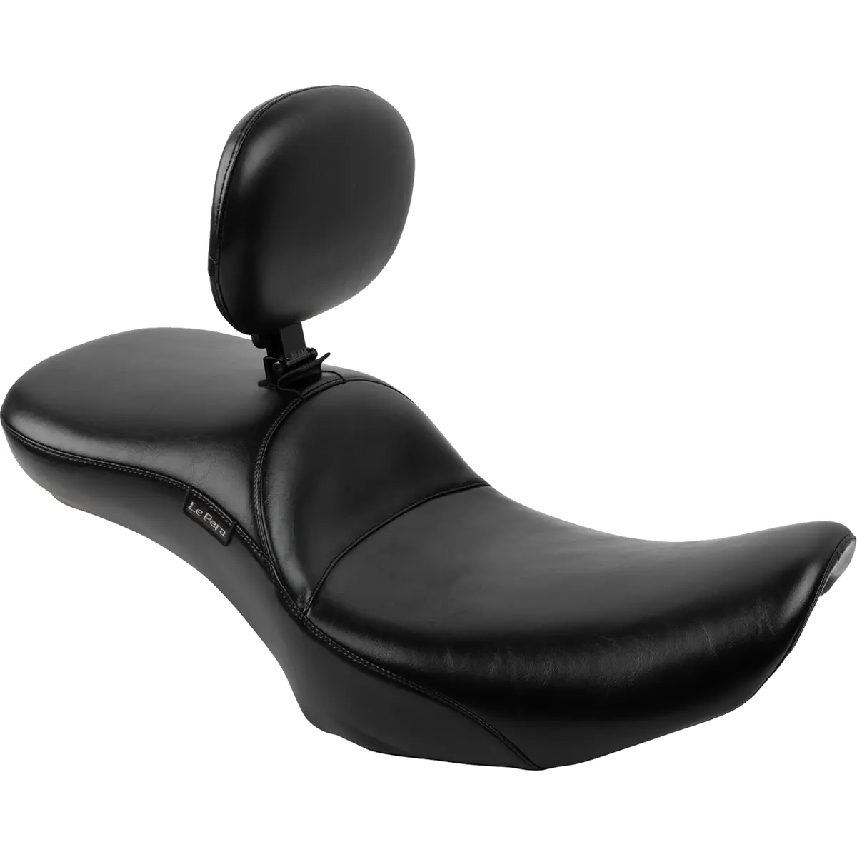 Le Pera Maverick Daddy Long Legs Seat - With Backrest - Smooth - Flh/Flt (Lv-957Dlbrs) Touring 23-25 1