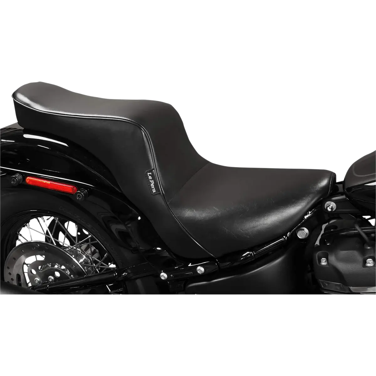 Le Pera Cherokee Seat - Smooth - Black - Fx/Fl (Ly-020) Softail 18-24 1
