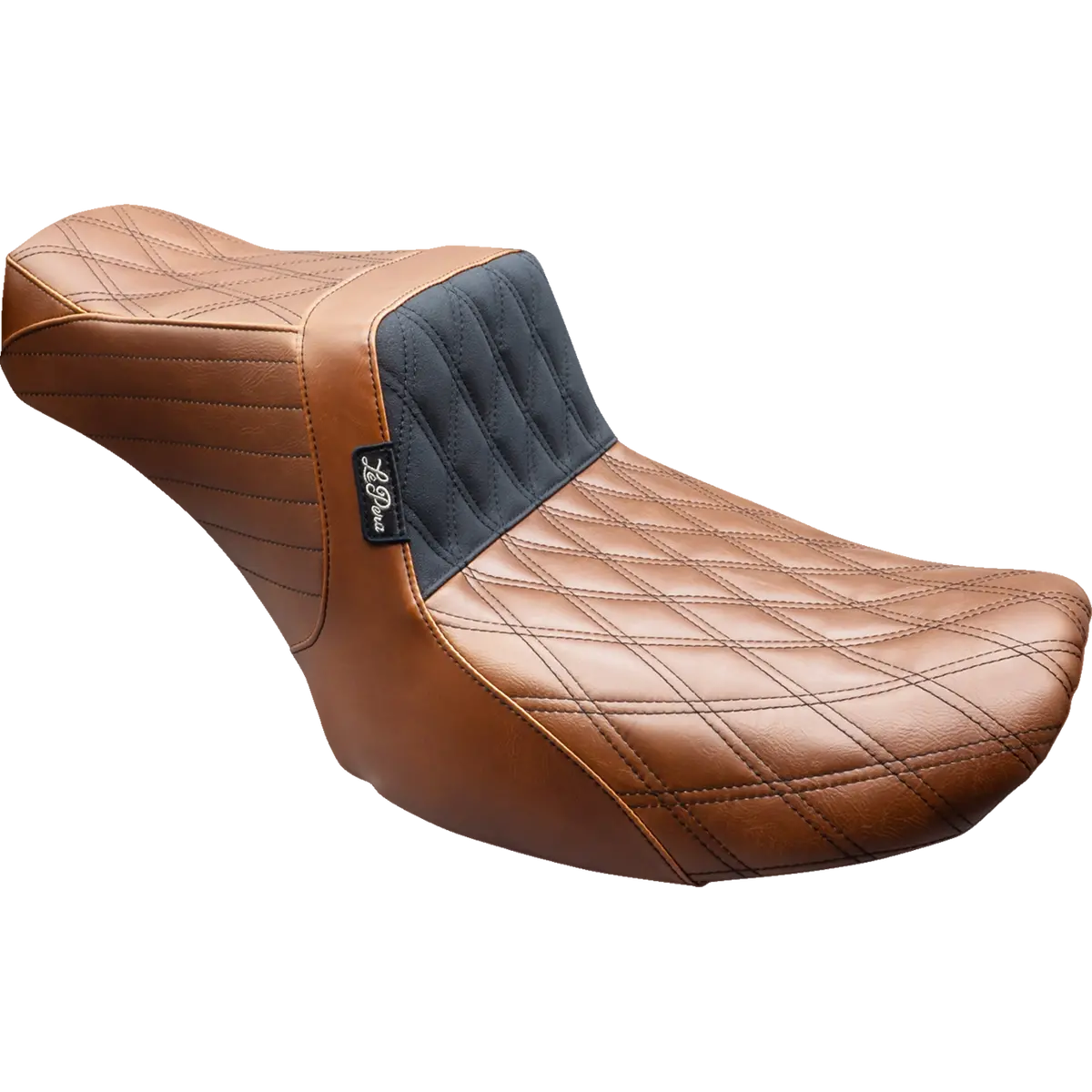 Le Pera Tailwhip Seat - Brown - Double Diamond - Black Stitch - Flt/Flh (Lv-587Tdv01) Touring 24-25 1