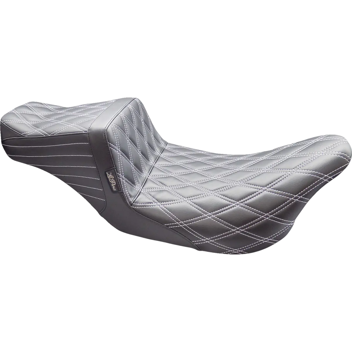 Le Pera Tailwhip Seat - Double Diamond W/ Titanium Thread - Black (Lk-587Dd-Ttm) Touring 08-24, Cvo 14 1