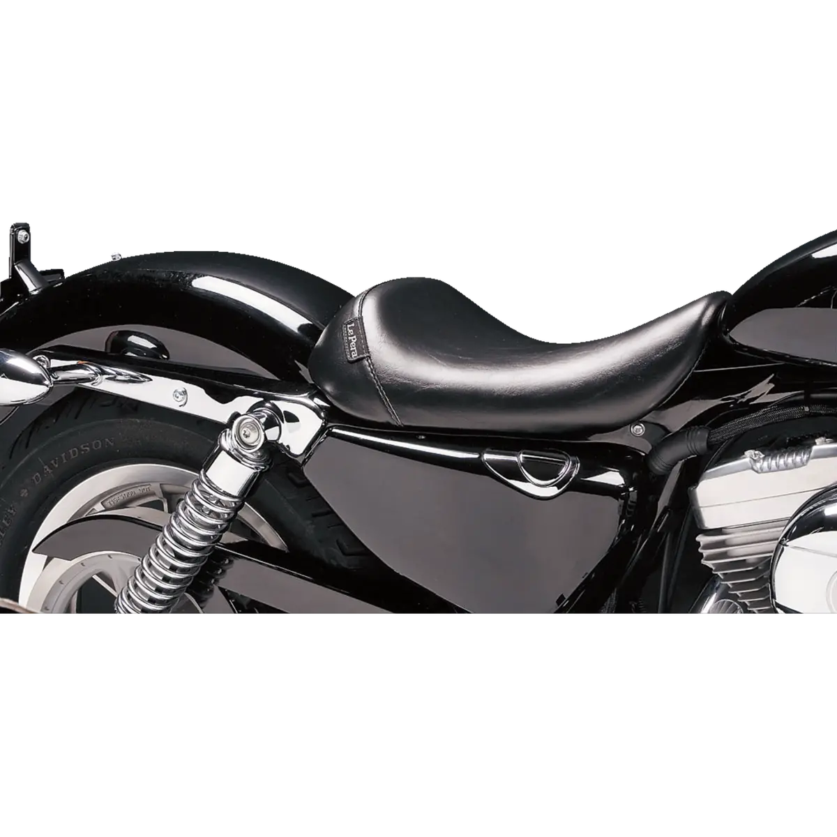 Le Pera Bare Bones Solo Seat - Smooth - Black (Lf-006) Sportster 04-22 1