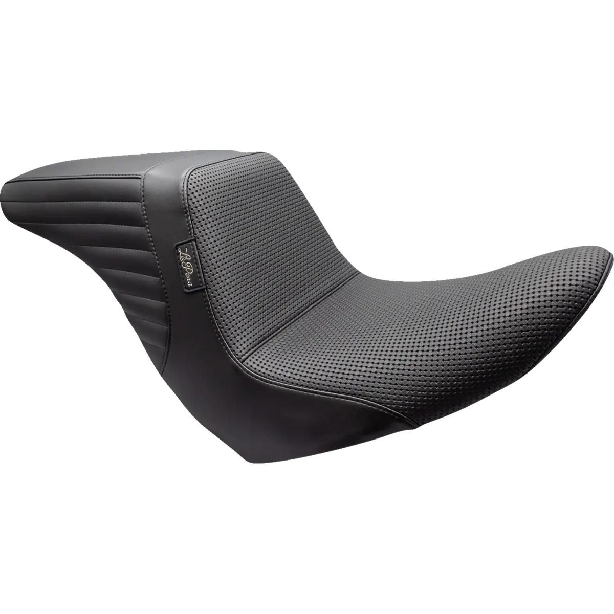 Le Pera Kickflip Up Front Seat - Basketweave - Black - Fl/Fx (Lyru-590Bw) Softail 18-24 1