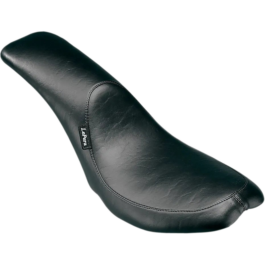 Le Pera Silhouette Full-Length Seat - Smooth - Black - Fx/Fl (L-862) Touring, Softail, Dyna, Fxb 1