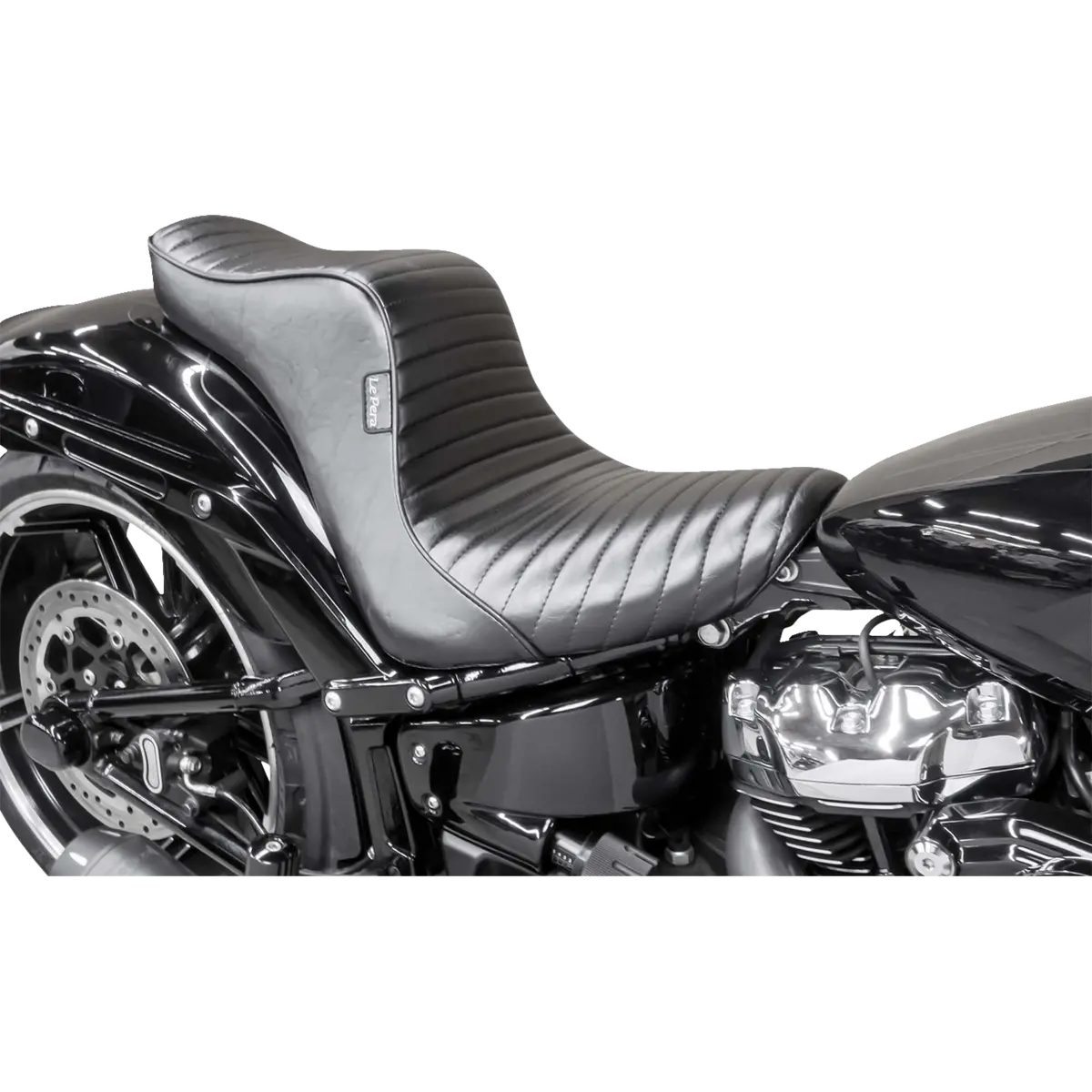 Le Pera Tailwhip Daddy Long Legs Seat - Double Diamond W/ Blue Thread - Flh/Flt (Lk-587Dldd-Blue) Touring 08-24, Cvo 14 2