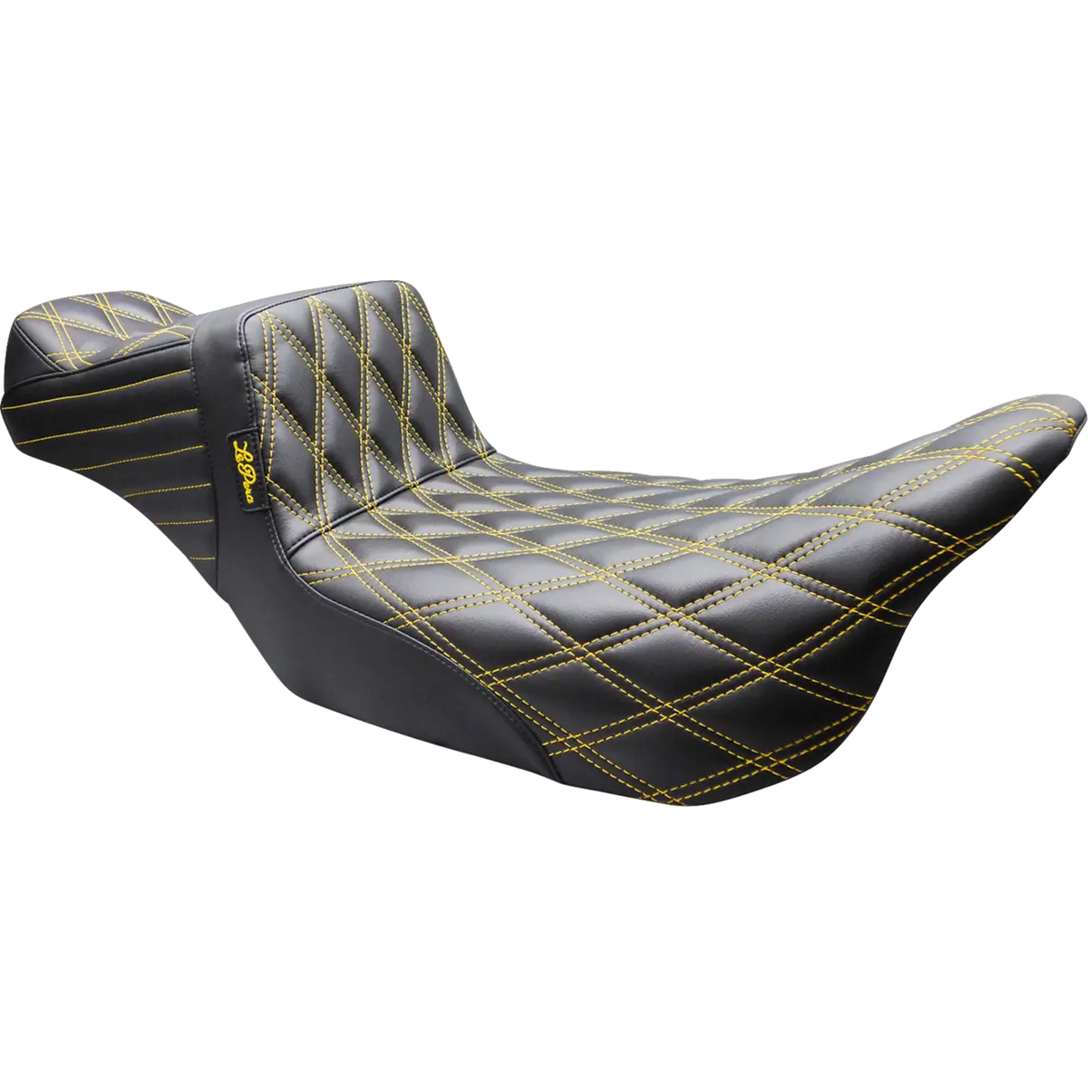 Le Pera Tailwhip Daddy Long Legs Seat - Double Diamond - Gold Stitch (Lk-587Dldd-Gd02) Touring 08-23, Cvo 14 1