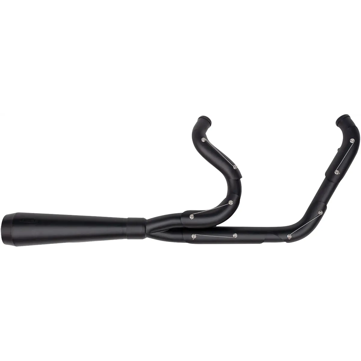 Trask 2-Into-1 Assault Exhaust System (Tm5030bkbk) - Fxr, Softail, Touring, Fxrdg, Fxrs, Fxrt 1