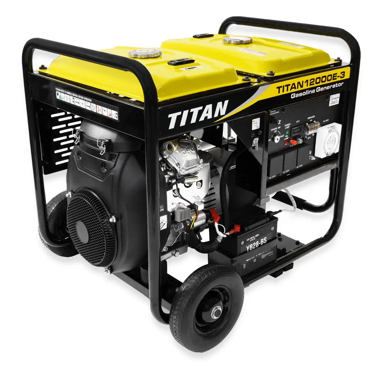Titan 12000E-3 11Kw Petrol Generator 3 Phase 1