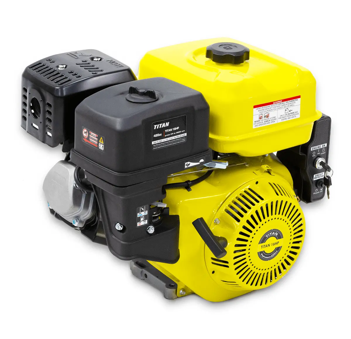 Titan 16Hp Engine, Electric Start 1
