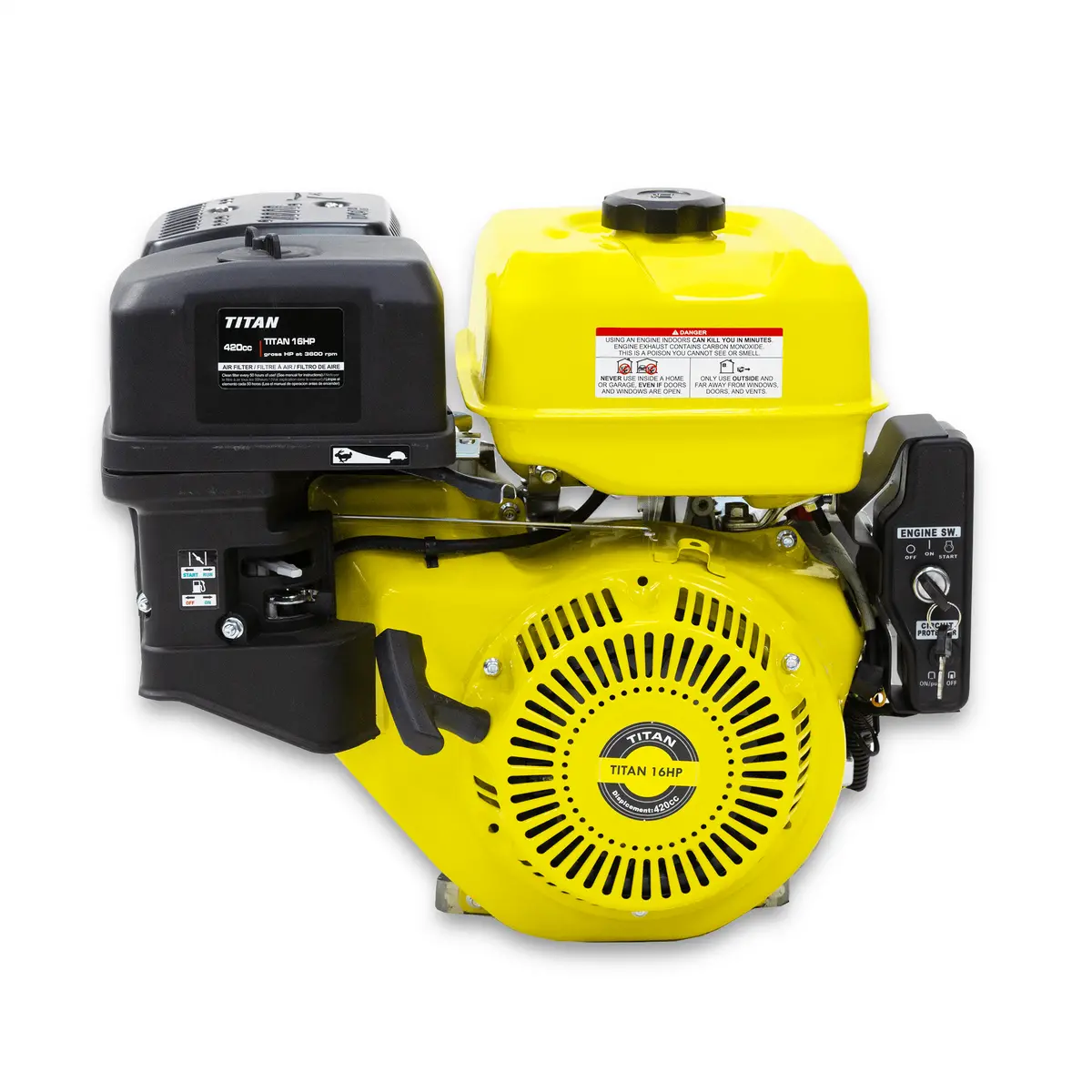 Titan 16Hp Engine, Electric Start 2