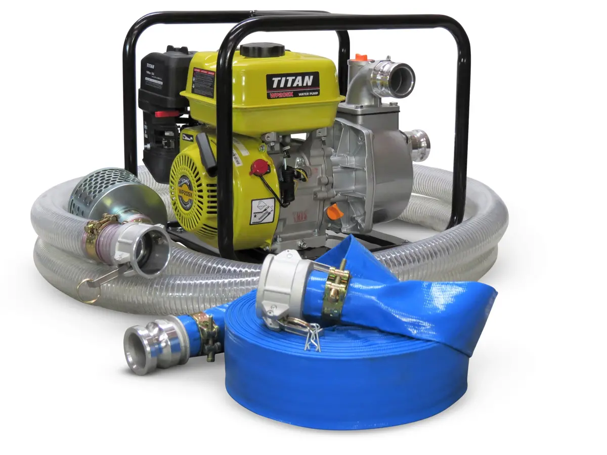 Titan 50Mm Water Pump + Hose Kit 1