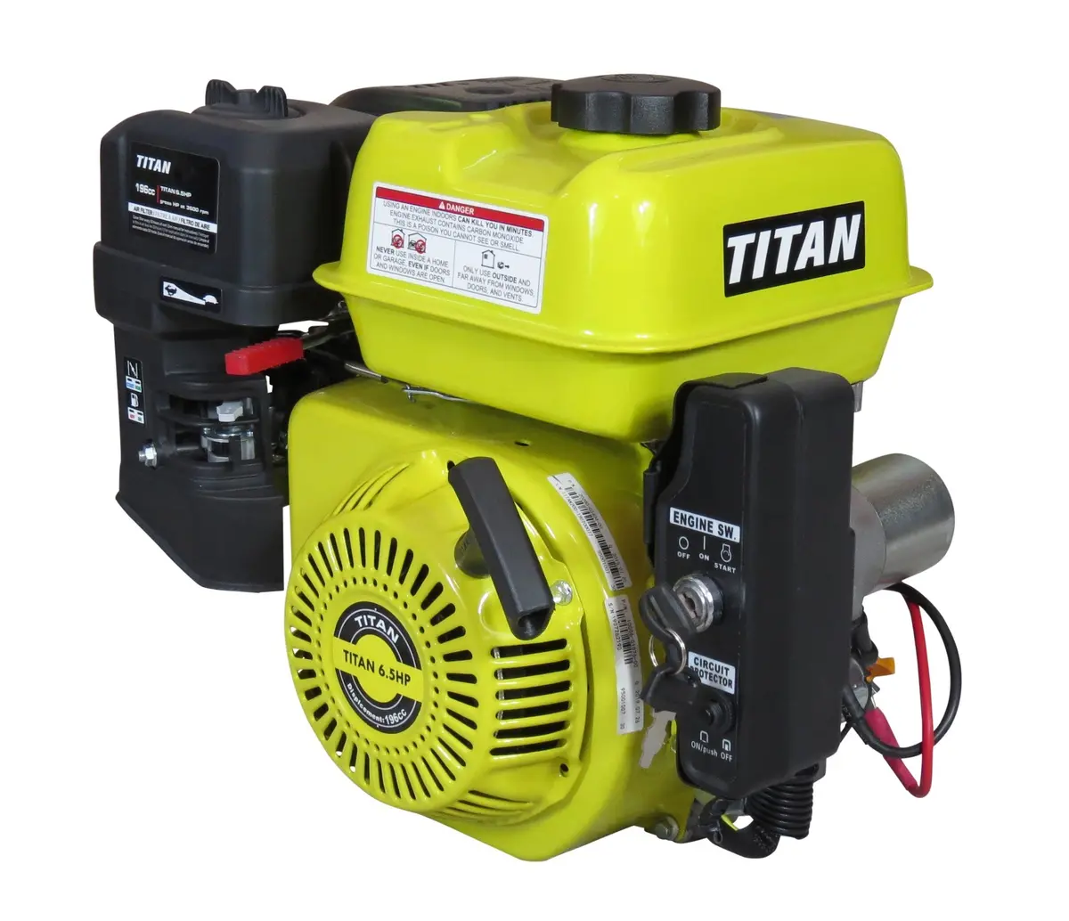 Titan 6.5Hp Engine Electric Start 1