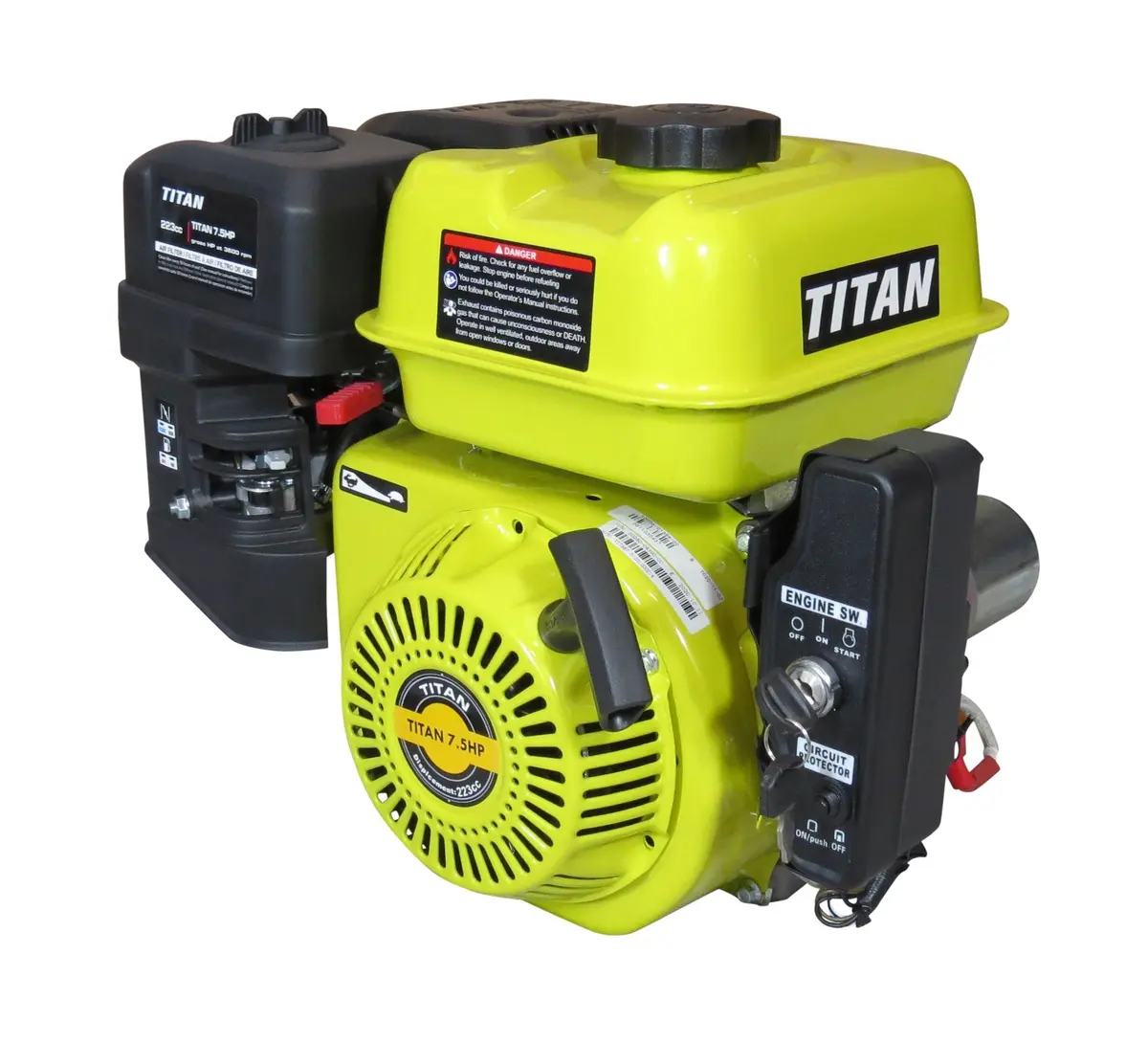 Titan 7.5Hp Electric Start Engine 1