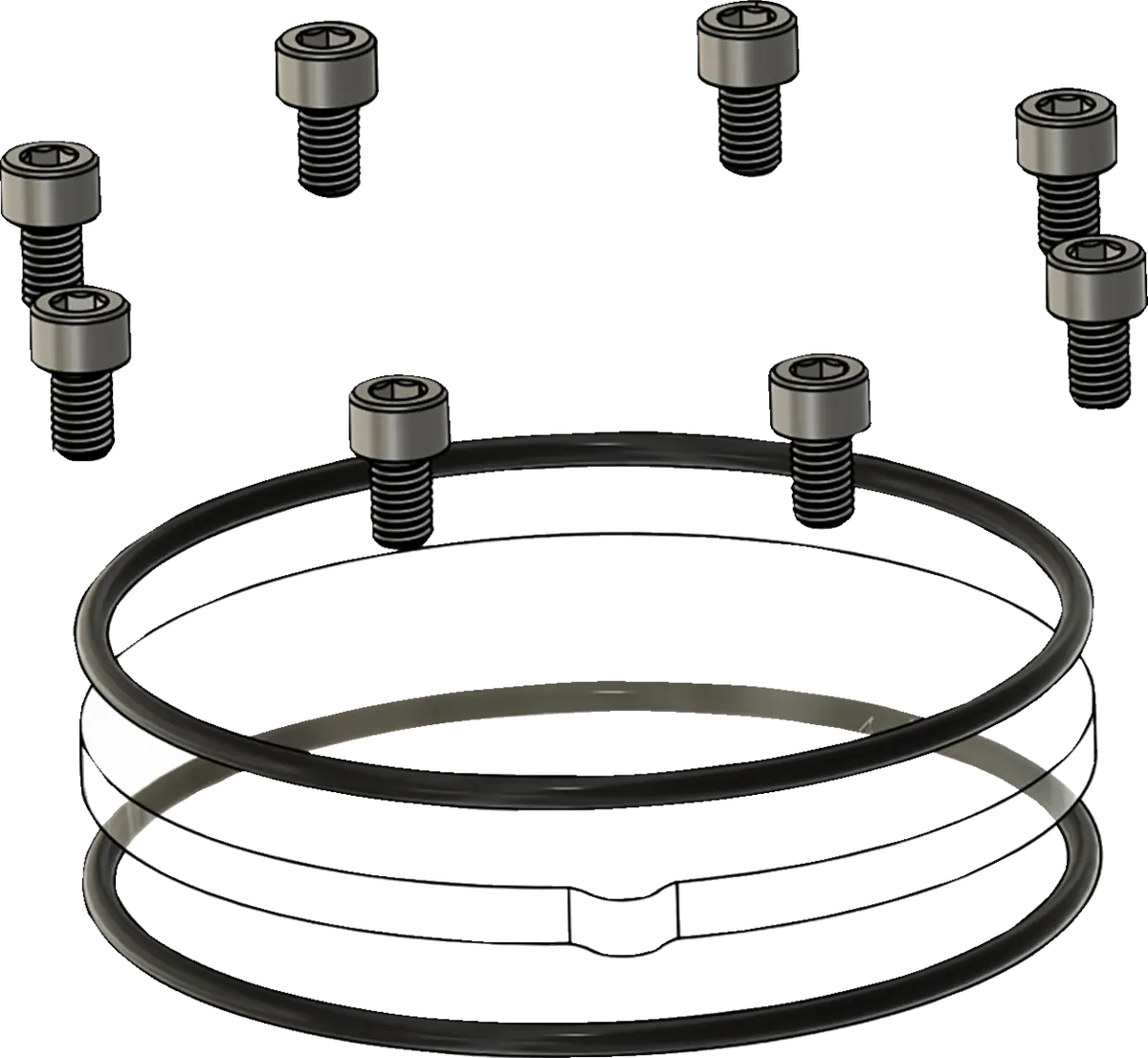 Trask Assault Cam Cover Repair Kit (Tm018rk) - Softail 18-24, Touring 17-24 2