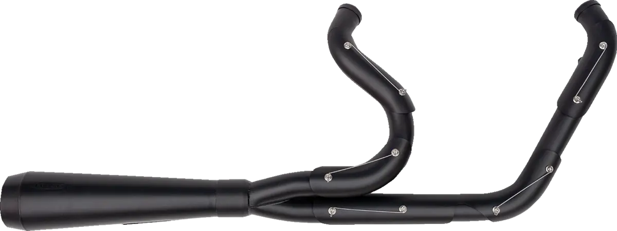 Trask 2-Into-1 Assault Exhaust System (Tm5020bkbk) - Dyna 06-17 2